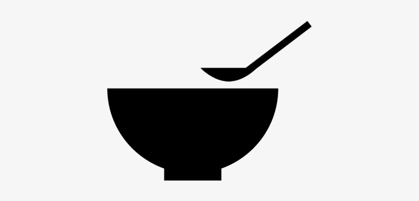 Bowl And Spoon Vector - Bowl With Spoon Transparent, transparent png download
