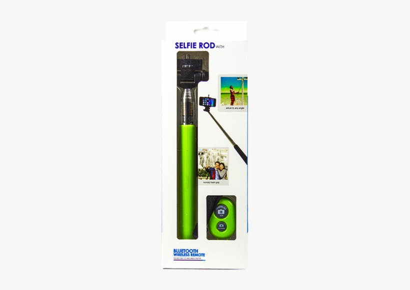 Selfie Stick W/bluetooth Controller (assorted Colors) - Selfie Stick, transparent png download