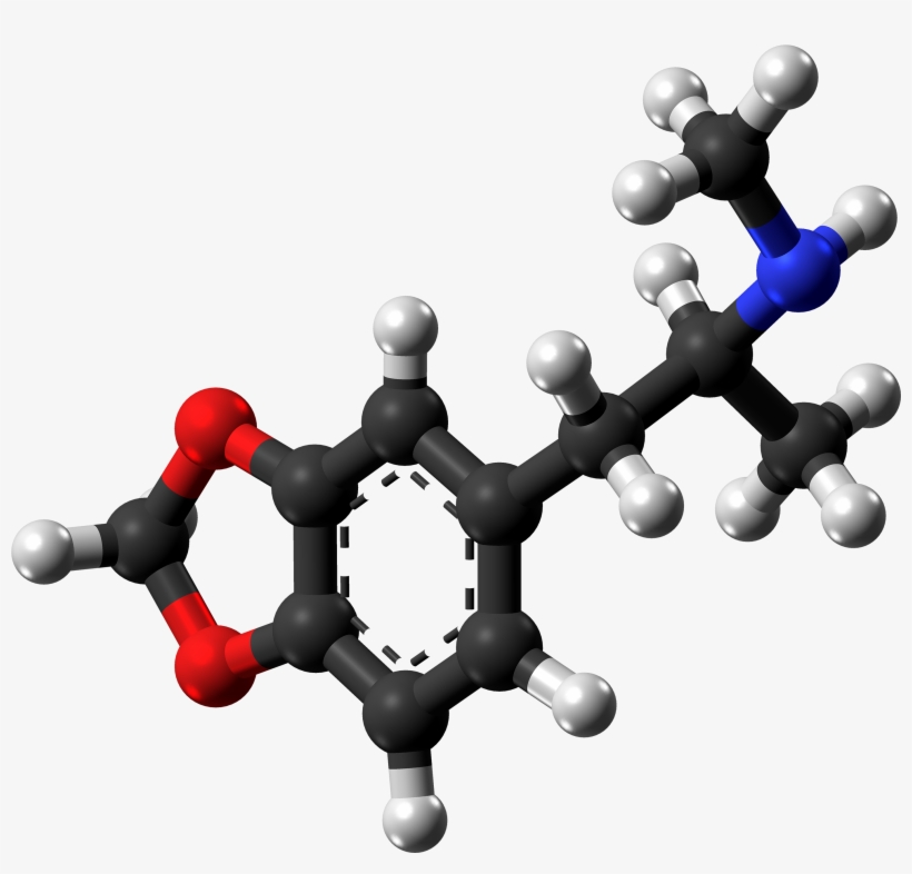 Mdma Molecule From Xtal Ball - Amine Compounds (chemical Compounds), transparent png download