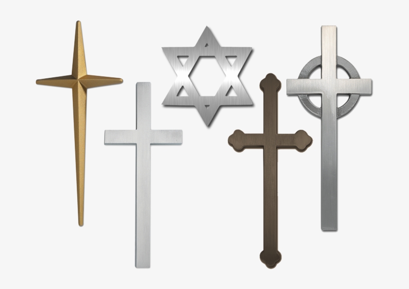 Cast Aluminum & Bronze Religious Symbols - Religious Symbols Cross, transparent png download