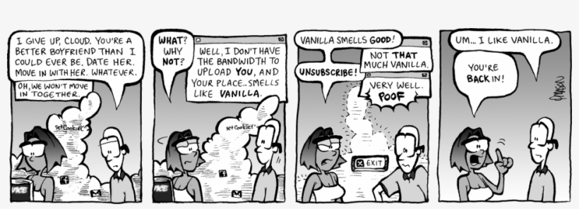 "moving In With The Cloud" - Dont Give Up Comic Strips, transparent png download