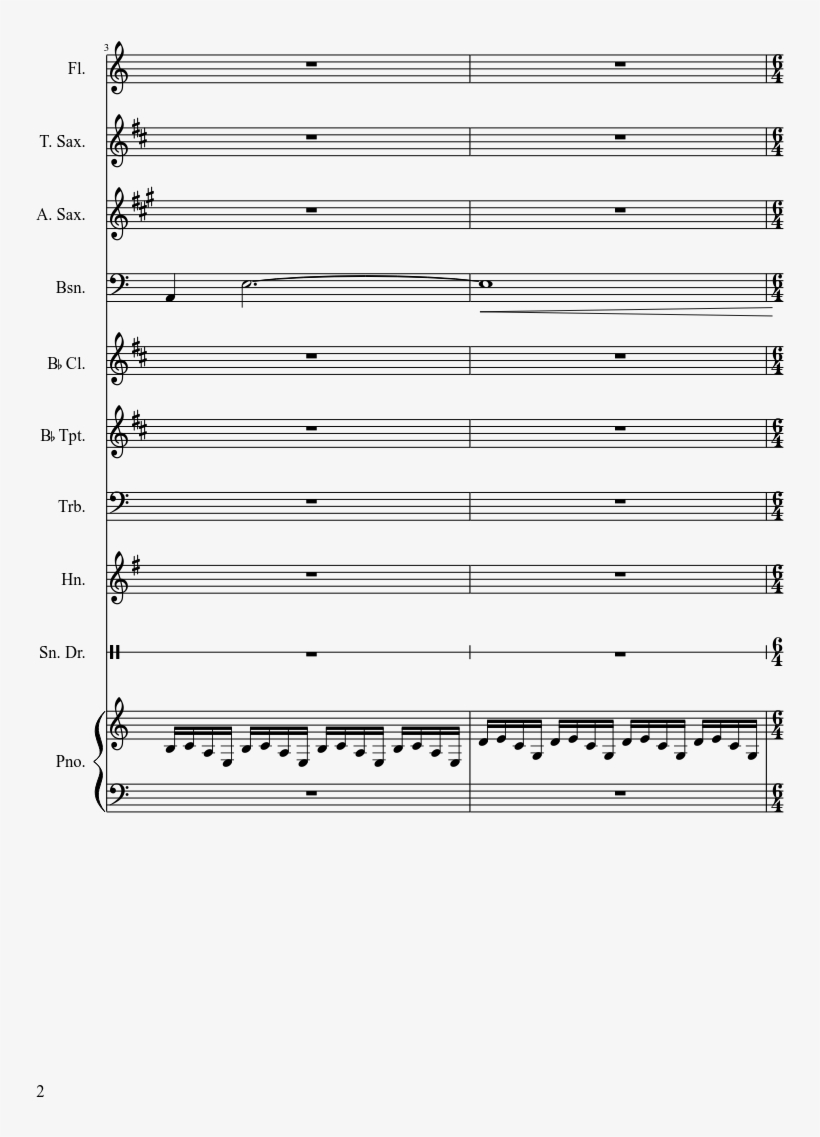 The Ecstasy Of Gold Sheet Music Composed By Ennio Morricone - Ecstasy Of Gold Score, transparent png download