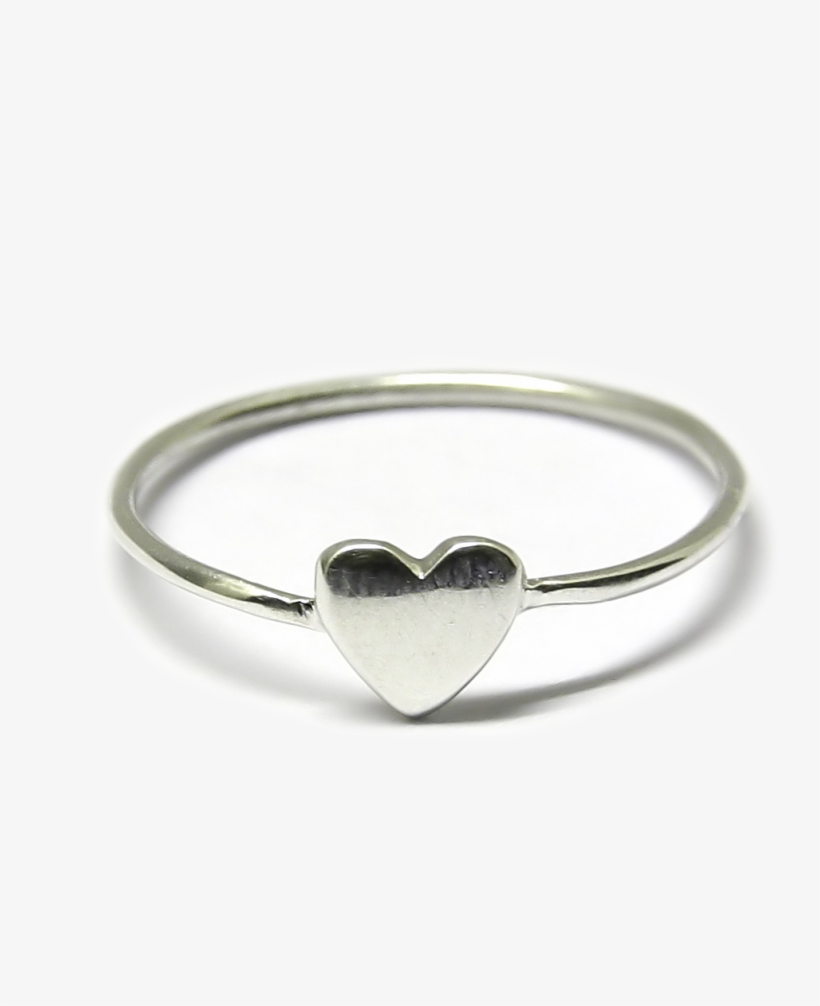 Anillo Corazón En Plata De Ley - Anillo De Plata Fino, transparent png download