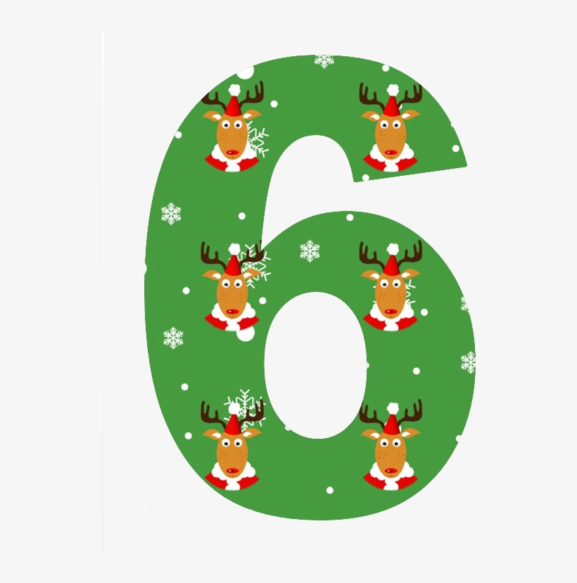 Números Natal - Rena - Christmas Day, transparent png download