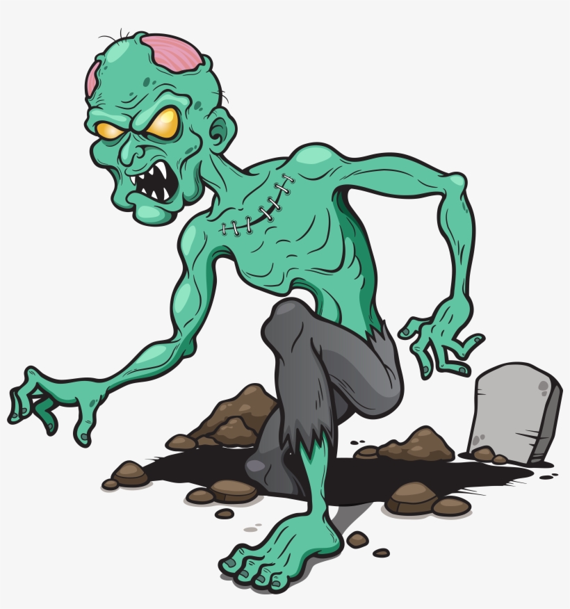 Cartoon Zombie Images Clipart - Transparent Background Zombie Clipart, transparent png download