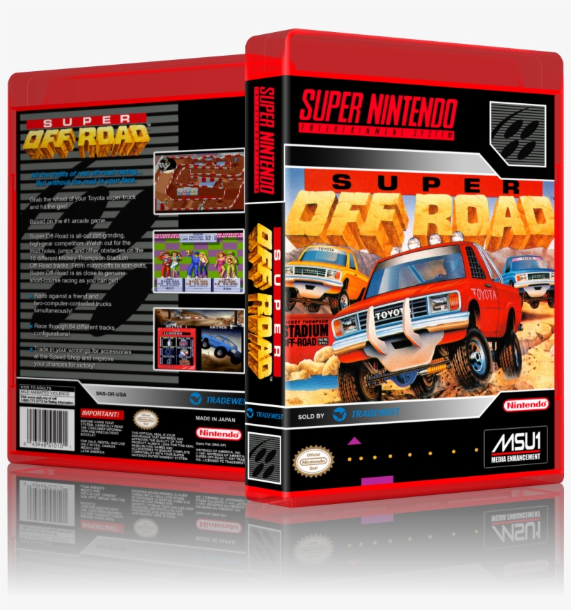 1705539815 3dbox Superoffroad - Super Off Road Super Nintendo Snes, transparent png download