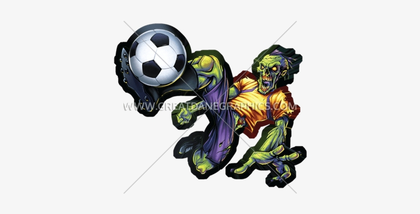 Zombie Clipart Soccer - Zombie Soccer Png, transparent png download