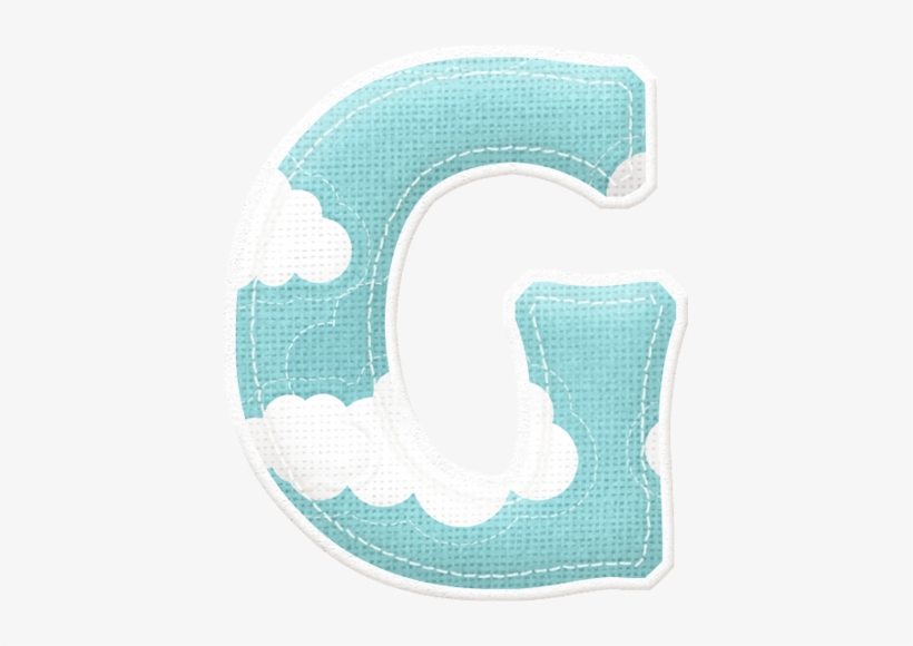 Alfabeto Celeste Con Nubes - Alffabeto Celeste Con Nubes Manualidades, transparent png download