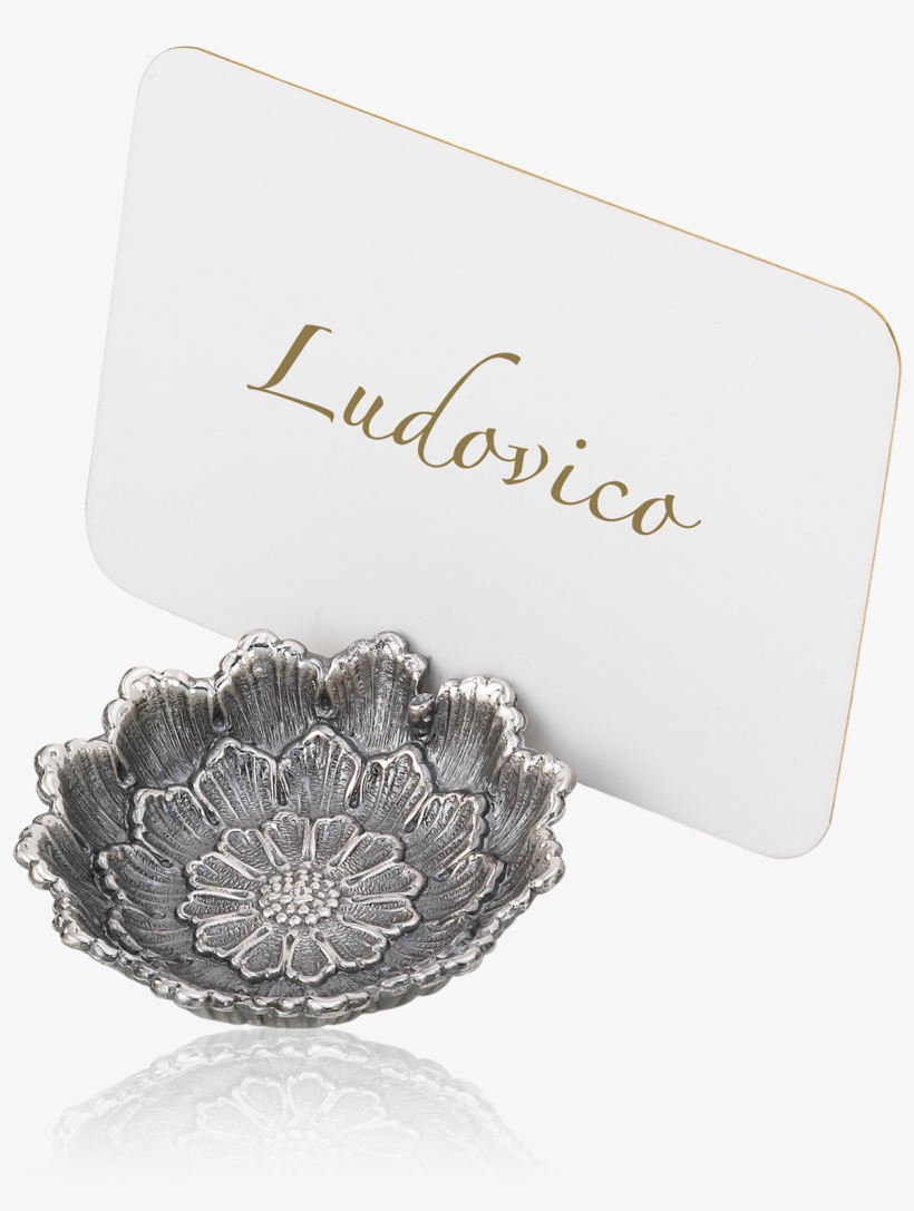 Place Marker Dahlia - Silver, transparent png download