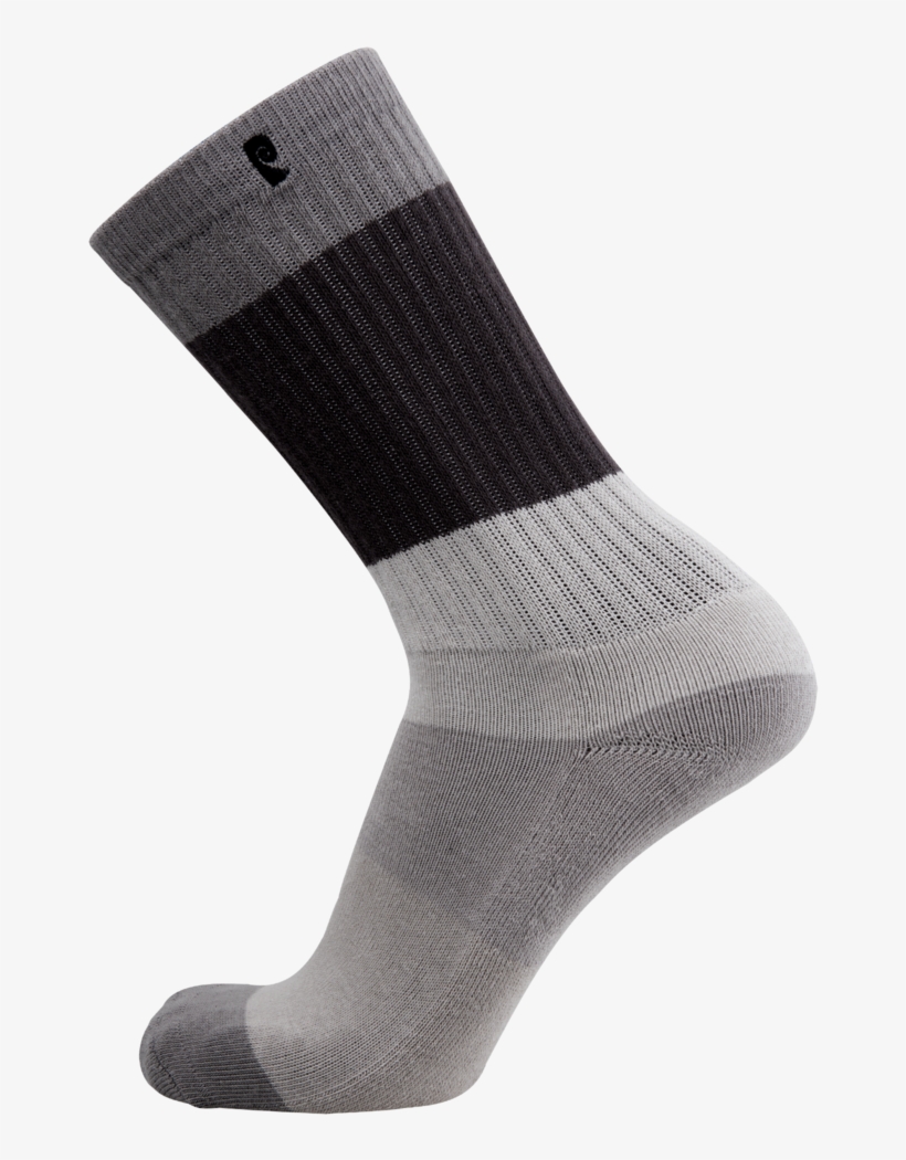 Striper Psock - Grey - Sock, transparent png download