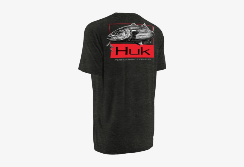 Huk Kscott Striper Tee - Huk Striped Bass Tshirt, transparent png download