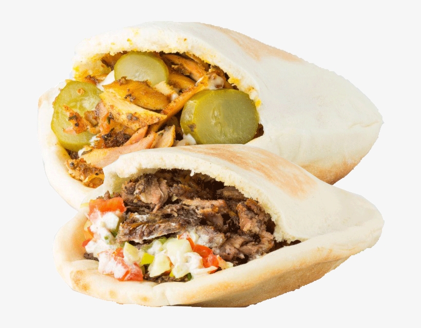 Beef Shawarma Meal - Shawarma En Pan De Pita, transparent png download