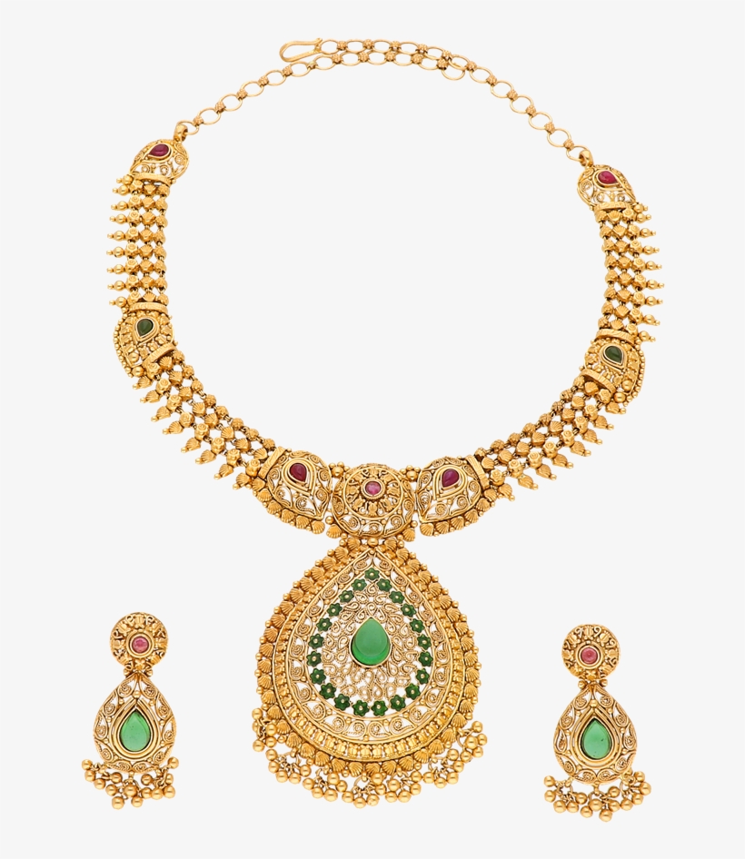 Calcutta Necklace Set Wt - Necklace, transparent png download