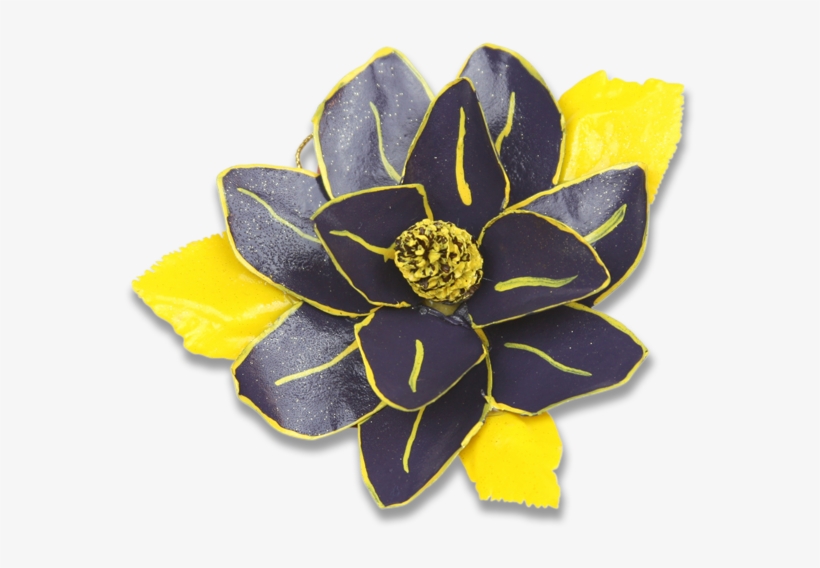 Picture Of Purple And Gold Magnolia Flower Ornament - New Orleans Magnolia Flower, transparent png download