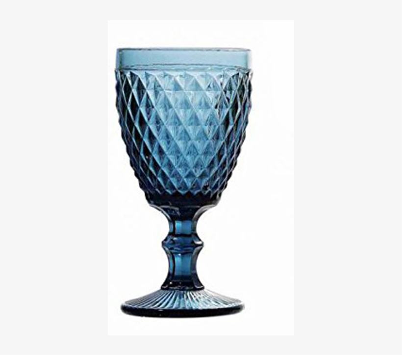 Copa De Vino Cristal Azul - Taça Bico De Abacaxi, transparent png download