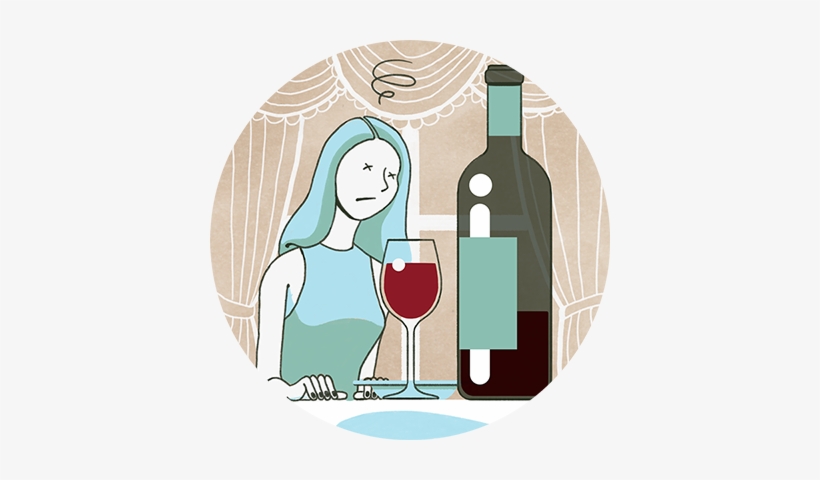 La Botella Con La Dosis Perfecta - Mujer Bebiendo Alcohol Dibujo, transparent png download