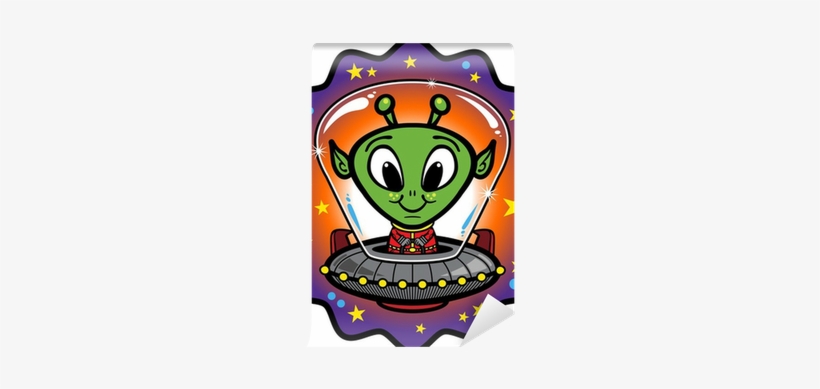 Cute Alien In Ufo, transparent png download