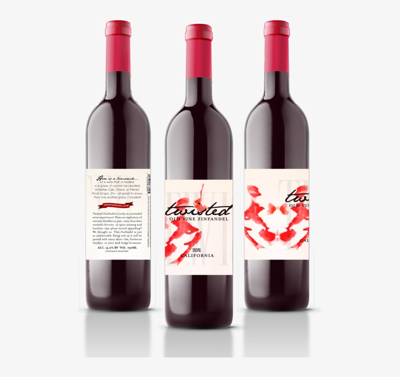 Twisted Wine Label By Logan Malone Tomamos, Etiquetas - Wine, transparent png download