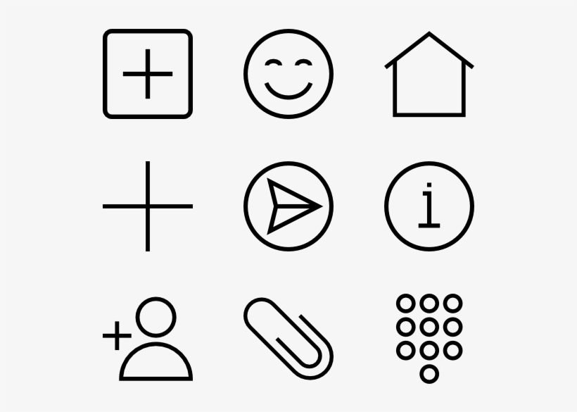 Chat - Mobile Line Icon Png, transparent png download