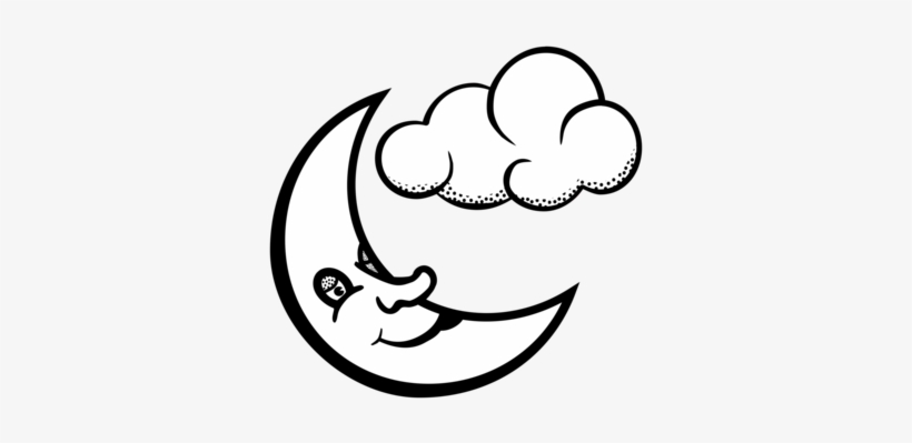 Line Art Moon Cartoon Drawing Computer Icons - Line Art Of Moon, transparent png download