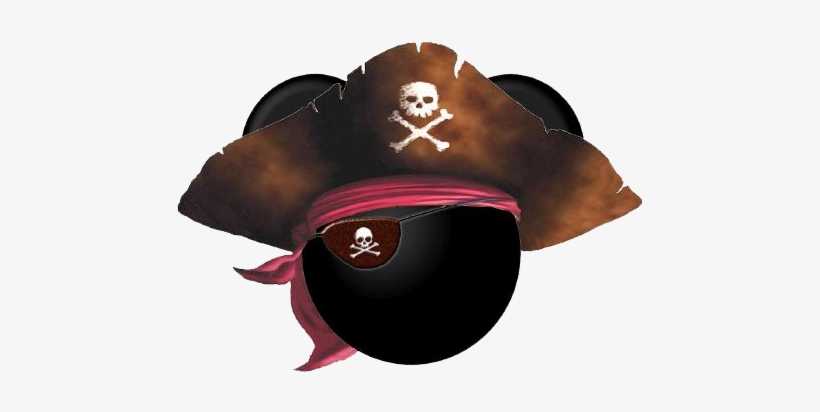 Mickey Mouse Icon Clipart - Pirate Mickey Mouse Head, transparent png download