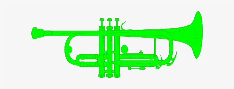 Trumpet Green Clip Art - Trumpet Vector, transparent png download