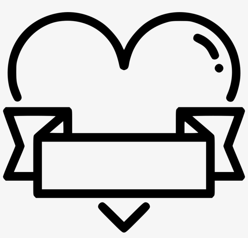 Heart Gift Wrap Ribbon Comments - Vector Graphics, transparent png download