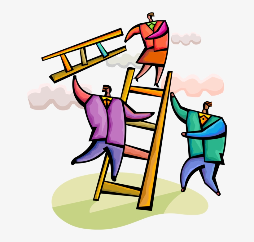 Vector Illustration Of Business Associates Use Teamwork - Clip Art, transparent png download