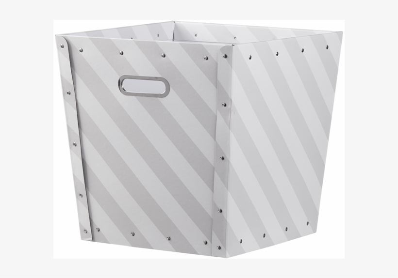 Kids Concept Oppbevaringsboks, Stripete, Grå/hvit, transparent png download