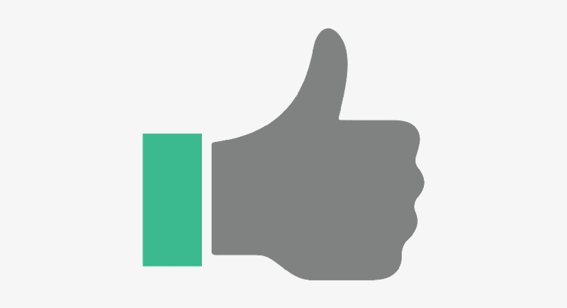 Thumbs Up Vector Icon - Icon, transparent png download