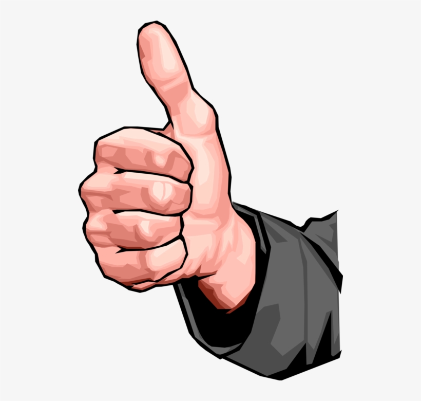 Vector Illustration Of Nonverbal Communication Hand - Success Animations, transparent png download