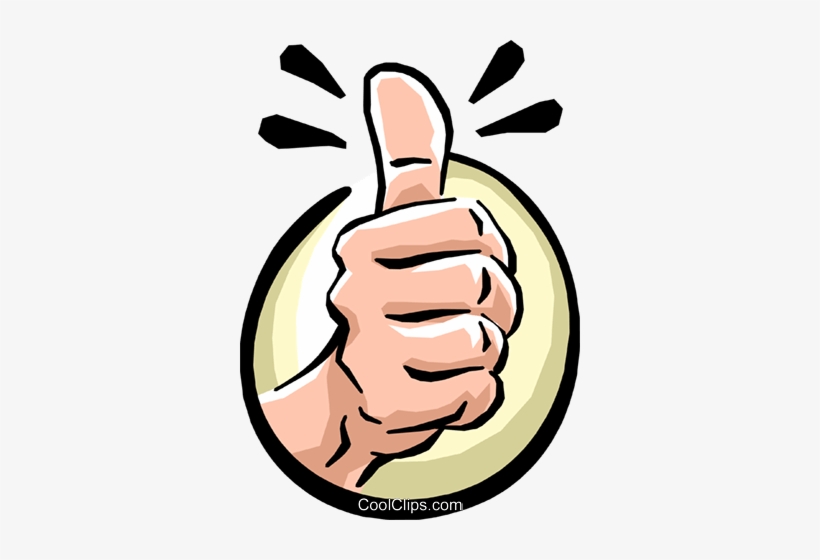 Thumbs Up Royalty Free Vector Clip Art Illustration - Daumen Nach Oben
