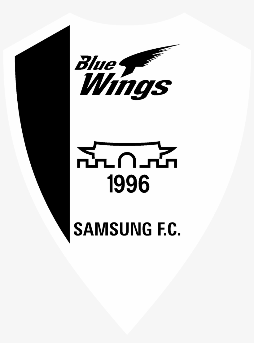 Blue Wings 7820 Logo Black And White - Suwon Samsung Bluewings Logo, transparent png download