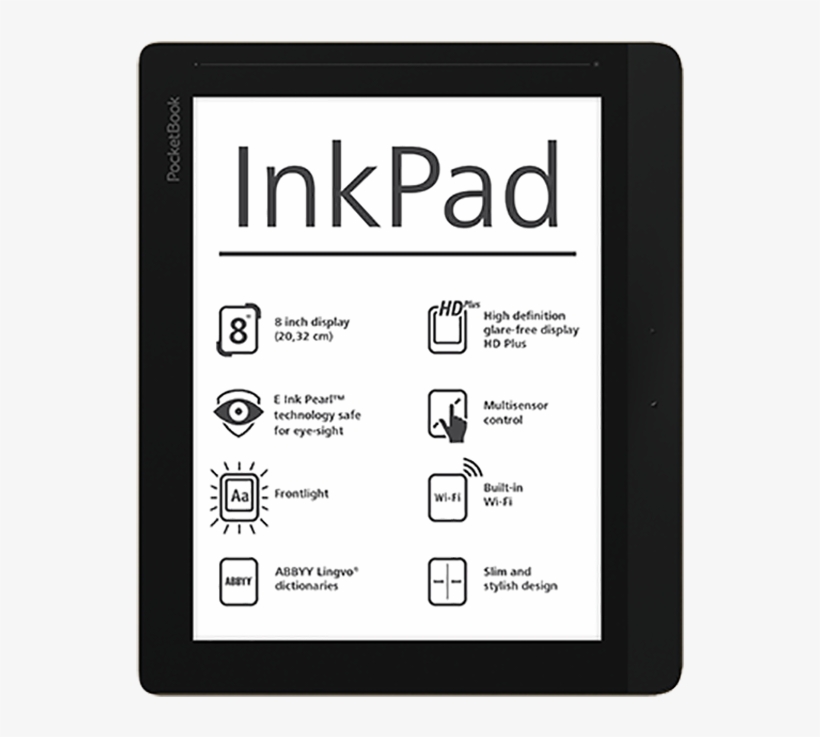 Pocketbook 840 Inkpad 2 Dark Brown E-book Reader, transparent png download