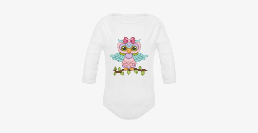 Little Girl Owl Sitting On A Branch With Wings Spread - Not Me Girl Owl 15" Laptop Sleeve, transparent png download