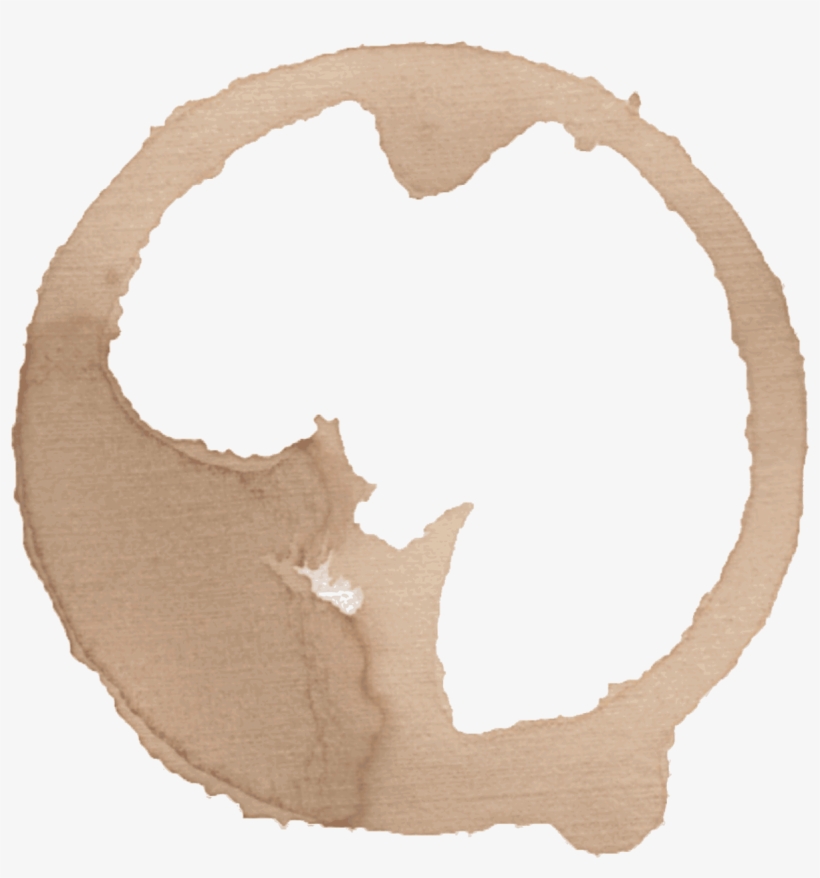 Handmade Coffee Cup Stains - Ink, transparent png download