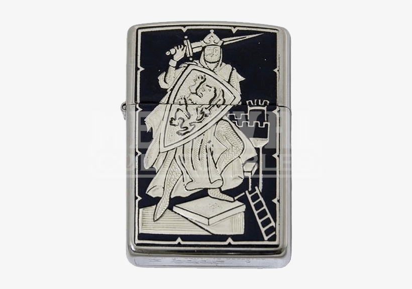 Damascene Knight Zippo Lighter By Marto - Zippo, transparent png download
