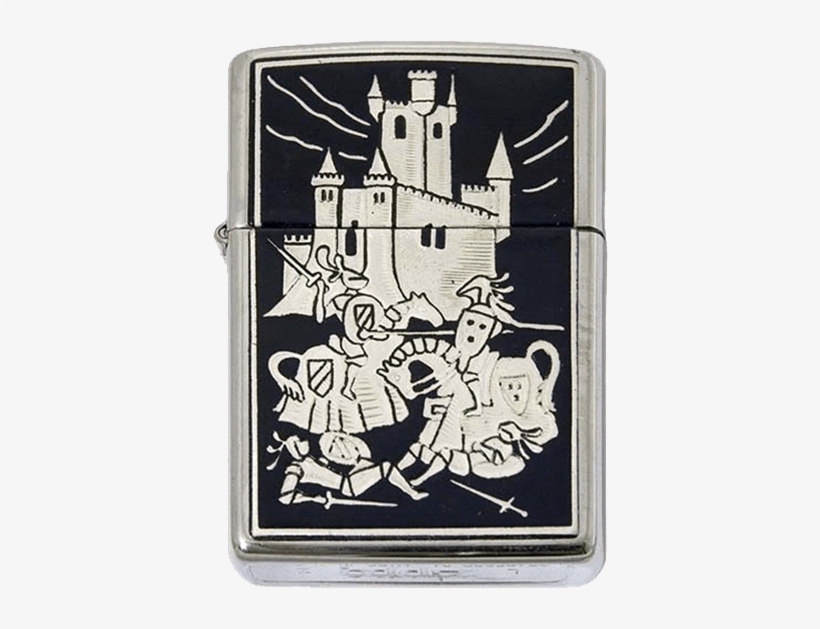 Damascene Battle Zippo Lighter By Marto - Lighter, transparent png download