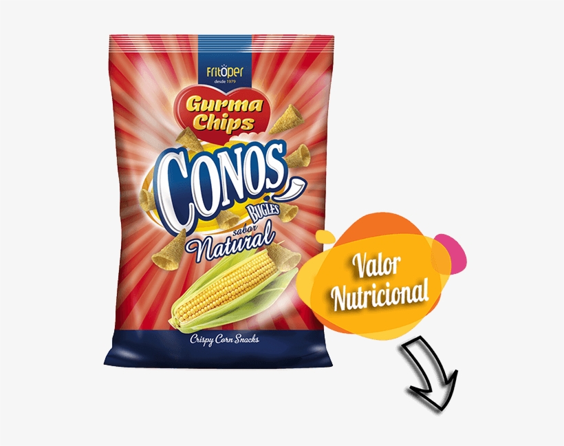 Conos De Maiz Con Sabor Natural - Patata Sabor Barbacoa, transparent png download