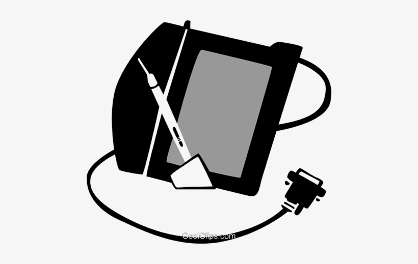 Drawing Tablet With Pen Royalty Free Vector Clip Art, transparent png download