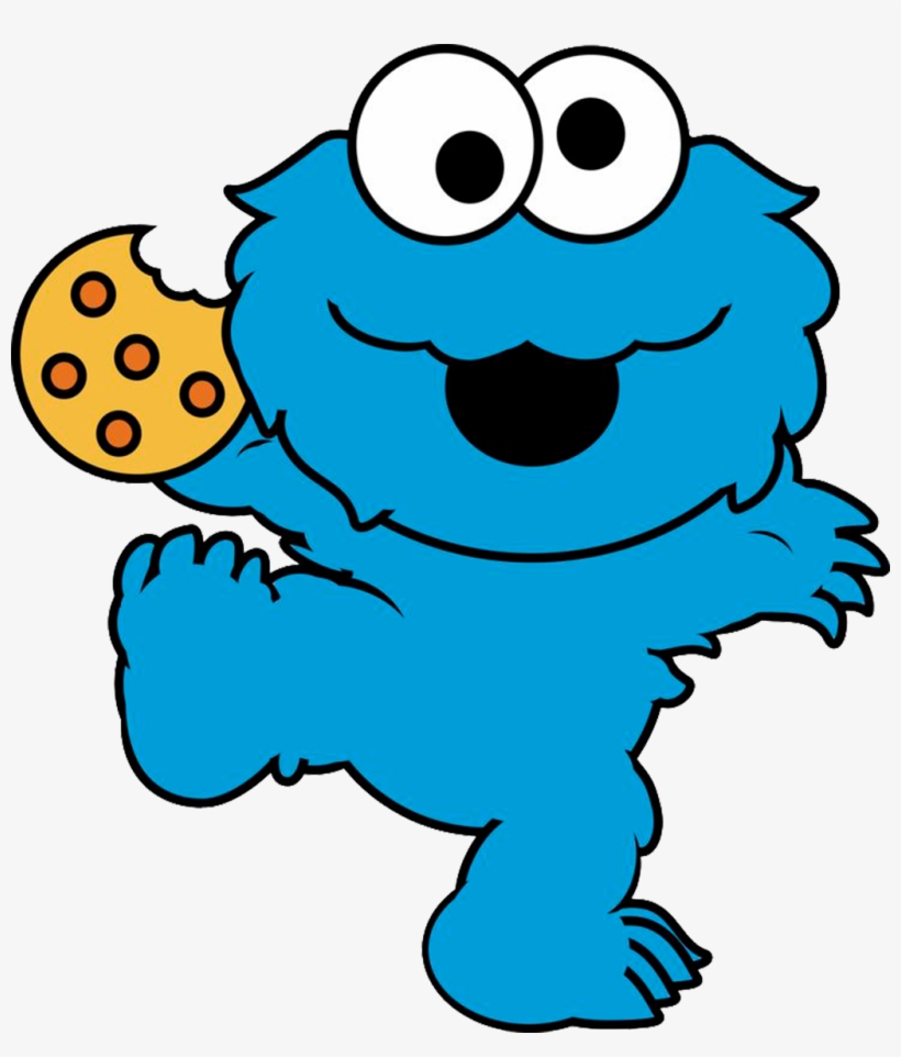 Baby Cookie Monster - Monstruo Come Galletas Bebe, transparent png download