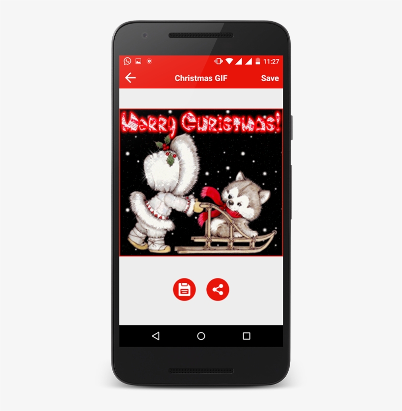 Christmas Gif For Android - Merry Christmas, transparent png download