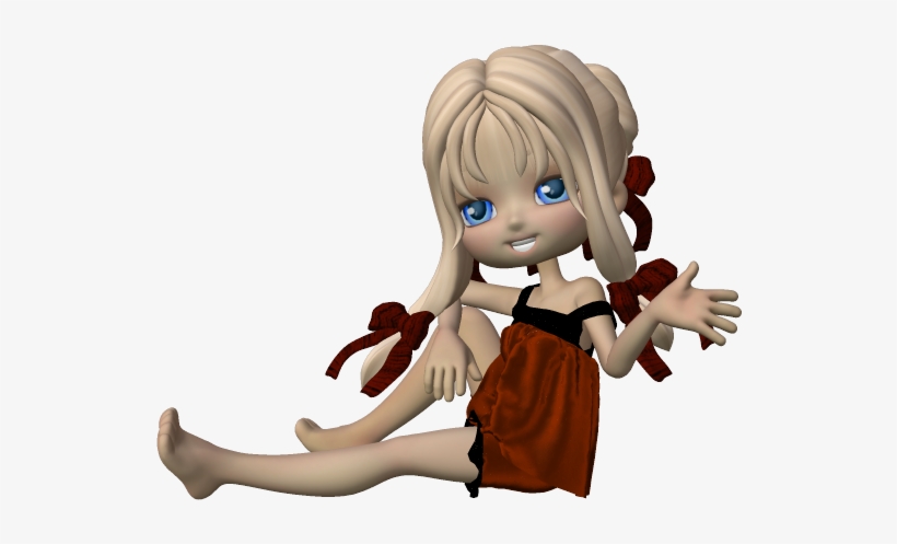 Cookie Doll Adorable Cookie Assise - Tubes Cookies Assises Png, transparent png download