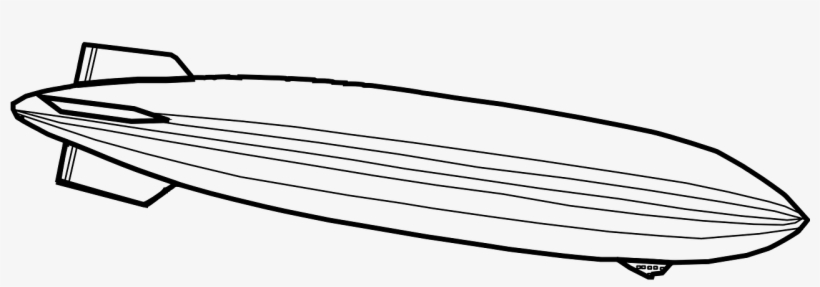 Zeppelin Airship Dirigible - Zeppelin Clipart, transparent png download