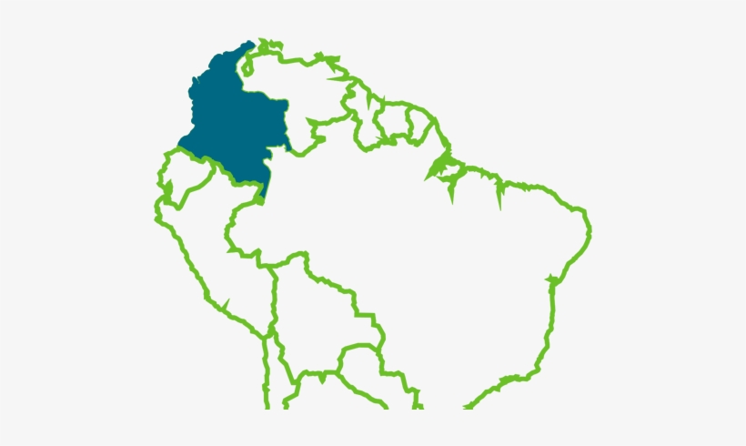 Mangrove Extent > - South America Map Drawing, transparent png download