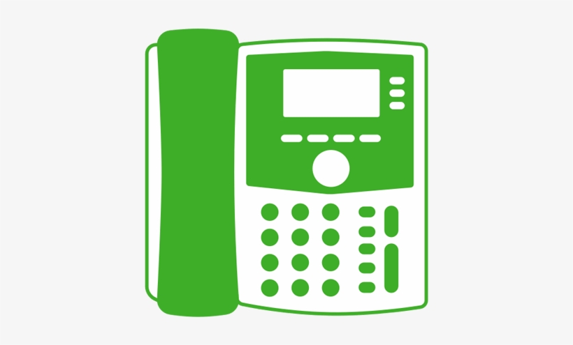 Any Traditional Phone - Green Desk Phone Icon, transparent png download