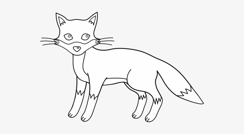 Jackal Clipart Black And White - Rhyme Words With Fox, transparent png download