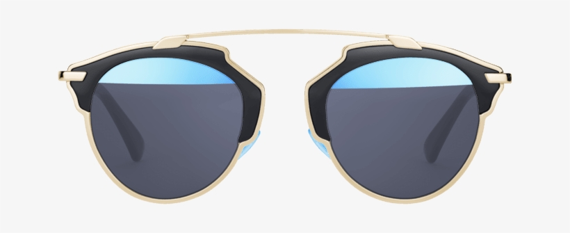 Dior So Real Patilla Negra/ Marco Dorado/cristal Negro - Shadow, transparent png download