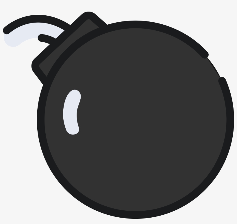Bomba Preta Com Pavio - Imagens De Objetos Png, transparent png download