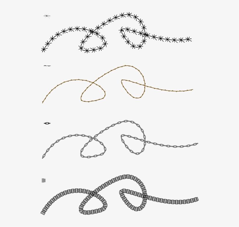 Free Transfix Free Barbed Wire Free Patterns On Path - Clip Art, transparent png download